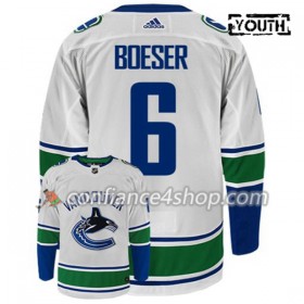 Adidas Maillot de Hockey Vancouver Canucks BROCK BOESER 6 Blanc Authentic - Enfant